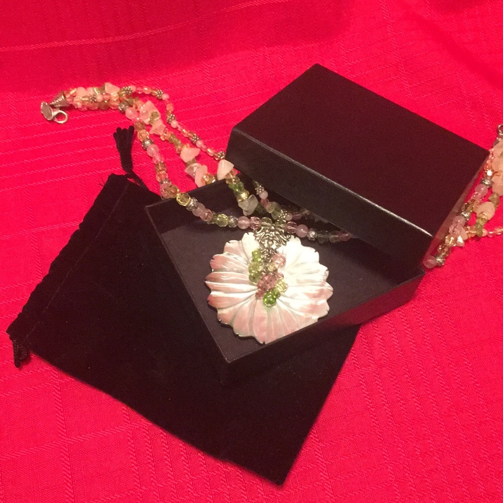 Multi-Strand Pastel Necklace - Picture 7 of 7